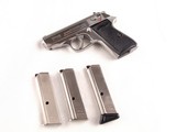 Walther Interarms PPK/S Stainless Steel .380 Semi-Automatic Pistol with Factory Case and Papers! - 2 of 15