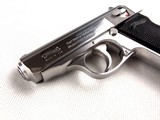 Walther Interarms PPK/S Stainless Steel .380 Semi-Automatic Pistol with Factory Case and Papers! - 4 of 15