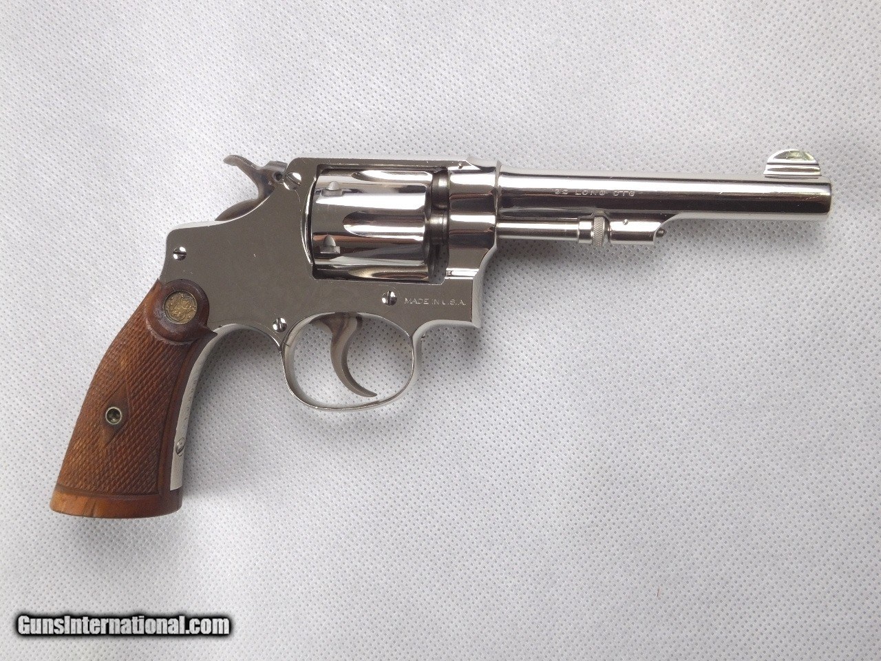 Smith And Wesson Nickel Plated 32 Regulation Police Revolver 5039