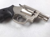 Smith and Wesson Model 37 2" Satin Nickel .38spl Airweight Revolver with Factory Box, Papers! - 3 of 15