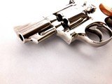 Beautiful Smith and Wesson Model 19-5 .357 Magnum 2 1/2" Mirrored Nickel Revolver - 9 of 13