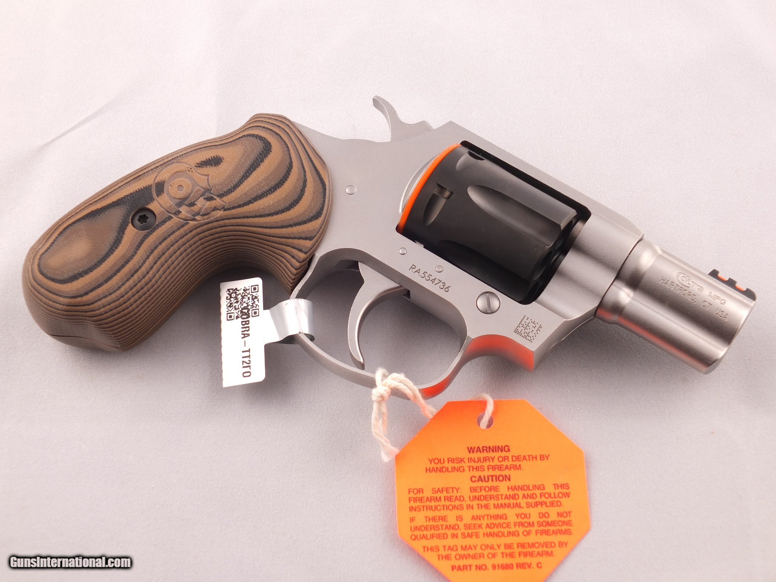 Colt Cobra Tt2fo 2 38 Spl Two Tone Revolver