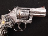 Jeffrey Flannery Engraved Smith and Wesson Model 686-6 2 1/2" .357 Magnum Revolver - 3 of 15