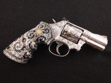Jeffrey Flannery Engraved Smith and Wesson Model 686-6 2 1/2" .357 Magnum Revolver - 2 of 15
