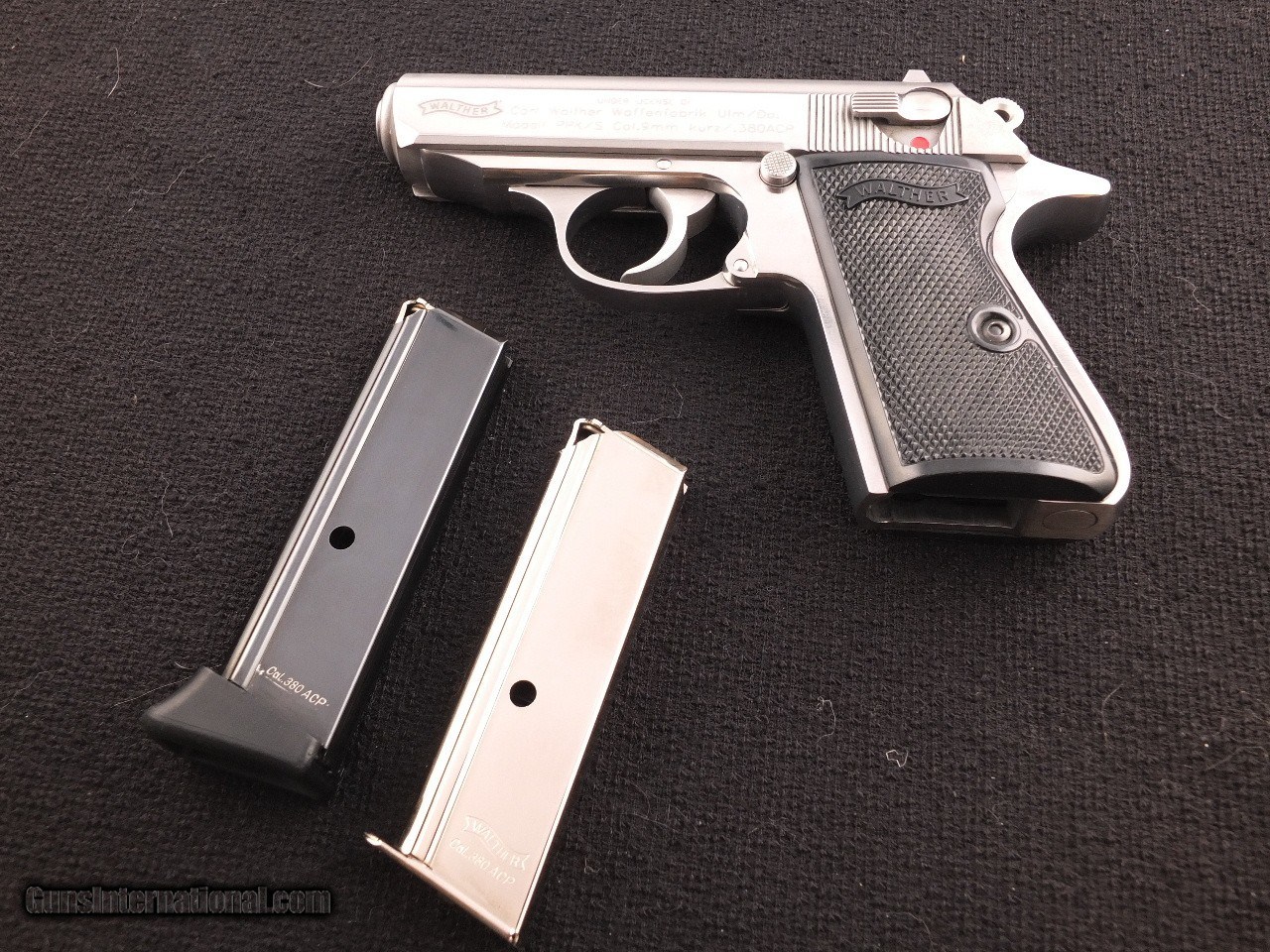 Walther Ppks 380 Stainless Steel Semi Automatic Pistol With Original Factory Case 5057