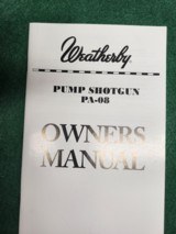 Weatherby Manuals - 1 of 4