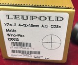 Leupold VX-2 4x12 40mm Adjustable Objective WINDPLEX Reticle Matte - 10 of 11