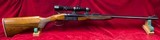 .22 Double rifle (22 LR) custom built on a 410 frame 1x4 Leupold Scope Express sights