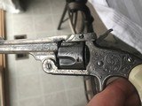 Smith & Wesson Model 1 1/2 32 Caliber Factory Engraved Nickel Plated Revolver Serial No. 50002 - 8 of 10