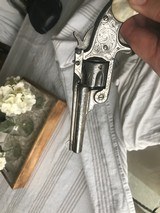 Smith & Wesson Model 1 1/2 32 Caliber Factory Engraved Nickel Plated Revolver Serial No. 50002 - 5 of 10