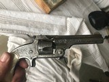 Smith & Wesson Model 1 1/2 32 Caliber Factory Engraved Nickel Plated Revolver Serial No. 50002 - 3 of 10