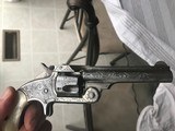 Smith & Wesson Model 1 1/2 32 Caliber Factory Engraved Nickel Plated Revolver Serial No. 50002 - 9 of 10