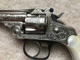 Smith & Wesson New York M.W. Robinson Engraved 32 Double Action Fourth Model Revolver Nickel - 2 of 10