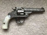 Smith & Wesson New York M.W. Robinson Engraved 32 Double Action Fourth Model Revolver Nickel - 6 of 10