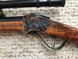 Dakota Arms Little Sharps Rifle 22 LR Engraved MVA Scope and Great Wood Case Colored - 10 of 15