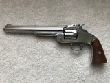 Smith & Wesson Model 3 American 1st Variation 44 8" Nickel 98% Factory Original - 7 of 13