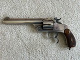 Smith & Wesson New Model 3 Frontier Factory Silver Plate Shoulder Stock 44-40 and 44 Russian with Letter - 4 of 9