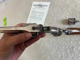 Smith & Wesson New Model 3 Frontier Factory Silver Plated with Shoulder Stock 44-40 and extra 44 Russian cylinder - 9 of 13