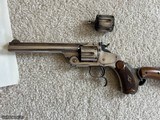 Smith & Wesson New Model 3 Frontier Factory Silver Plated with Shoulder Stock 44-40 and extra 44 Russian cylinder - 3 of 13