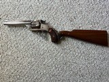 Smith & Wesson New Model 3 Frontier Factory Silver Plated with Shoulder Stock 44-40 and extra 44 Russian cylinder - 1 of 13