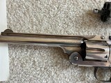 Smith & Wesson New Model 3 Frontier Factory Silver Plated with Shoulder Stock 44-40 and extra 44 Russian cylinder - 12 of 13