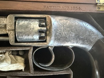 Pettengill Revolver Presentation Silver Plated and Engraved in Kidder Case - Image 7 of 15