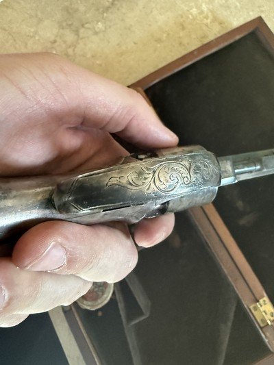 Pettengill Revolver Presentation Silver Plated and Engraved in Kidder Case - Image 13 of 15