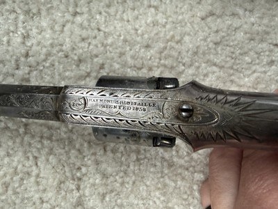 Pettengill Revolver Presentation Silver Plated and Engraved in Kidder Case - Image 11 of 15