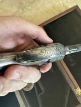Pettengill Revolver Presentation Silver Plated and Engraved in Kidder Case - Image 13 of 15