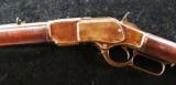  1873 Lever Action Winchester 38 WCFwith Old Saddle Scabbard - 8 of 15