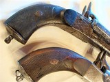 Pair (2) Civil War Double Barrel Pistols 58 cal - 3 of 15