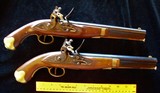 Pair (2) Flintlock Pistols 58 cal. Unfired? - 1 of 15