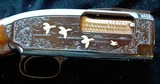 NIB Grade 5 Engraved Winchester Model 12 Trap with B Carved Wood includes Shipping Carton - 8 of 15