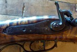 Beautiful Tiger Stripe Antique Percussion 40 Cal. rifle DST Maker marked - 11 of 15