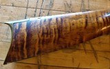 Beautiful Tiger Stripe Antique Percussion 40 Cal. rifle DST Maker marked - 2 of 15