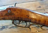 Beautiful Tiger Stripe Antique Percussion 40 Cal. rifle DST Maker marked - 8 of 15
