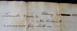 Lancaster County Antique Flintlock w/1803 Court Document Listing Makers Occupation as Gunsmith - 2 of 15