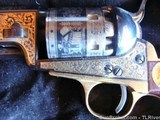 Cased Robert E Lee Comm. Pistol Gold & Engraved - 10 of 15