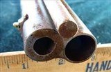 Antique Mule Ear Side Bar Hammer Over Under Combo Rifle Shotgun - 13 of 15