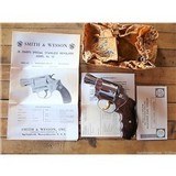 New S&W Chiefs Special Stainless & Gold 2" Fuzzy Farrant Grips Box & Papers - 1 of 15