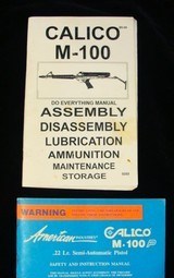 Calico M-100 Pistol w/100 Round mag Like New w/Box & Papers - 13 of 15