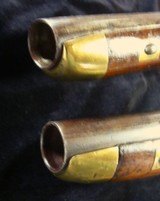 Pair(2) Flintlock Sea Service Pistols, British Pattern Dutch Excellent Condition Antique - 8 of 10