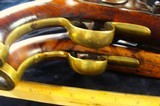 Pair(2) Flintlock Sea Service Pistols, British Pattern Dutch Excellent Condition Antique - 4 of 10