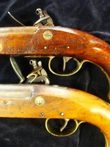 Pair(2) Flintlock Sea Service Pistols, British Pattern Dutch Excellent Condition Antique - 6 of 10