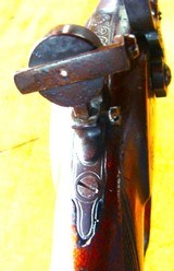 Ornate Antique German Single Shot Rifle Zimmerstutzen Parlor Rifle Black Forest Wood Carved Stock - 4 of 15