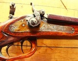 Ornate Antique German Single Shot Rifle Zimmerstutzen Parlor Rifle Black Forest Wood Carved Stock - 3 of 15