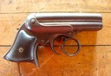 Antique 32 rim fire cal. Remington Elliot ring trigger 4 Barrel Pepper Box Deringer in a glass front Presentation case - 5 of 11