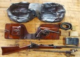 1884 SRC Trapdoor Spanish Am. War Collection Pistol Bayo Saddle Bags & Extras