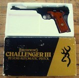 Browning Challenger III NIB 1983 Mfg. 22 Semi-Auto New in Factory Box - 1 of 15