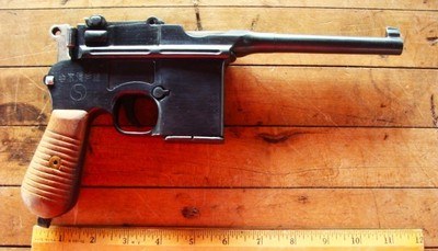 New Unfired Broomhandle 9mm Luger 1980's Mfg. China Rare Import Mauser Copy